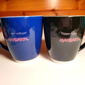 Large Mandarin Mug, Blue and Black